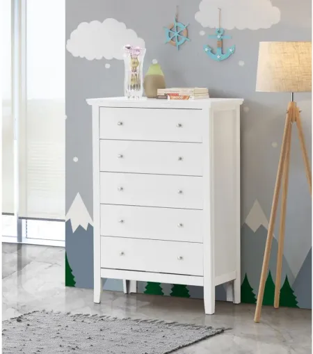Primo Bedroom Chest in White by Glory Furniture