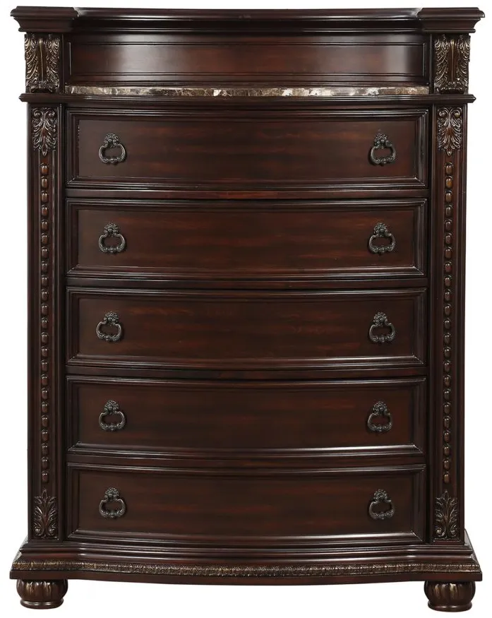 Palace Bedroom Chest in Dark Cherry by Homelegance