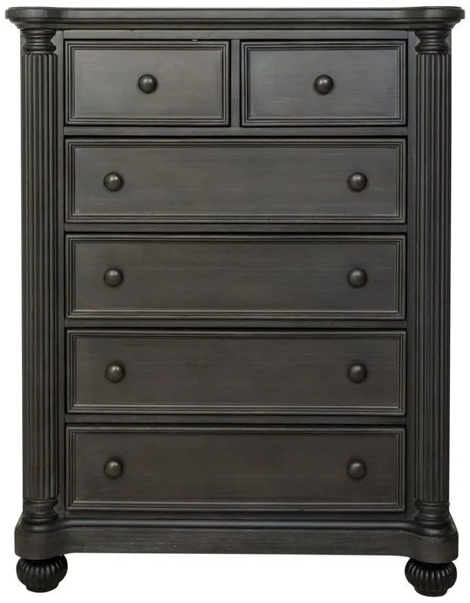 Charleston 5 Drawer Chest in Weathered Woodland by Heritage Baby