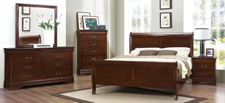 Edina Bedroom Chest in Brown Cherry by Homelegance