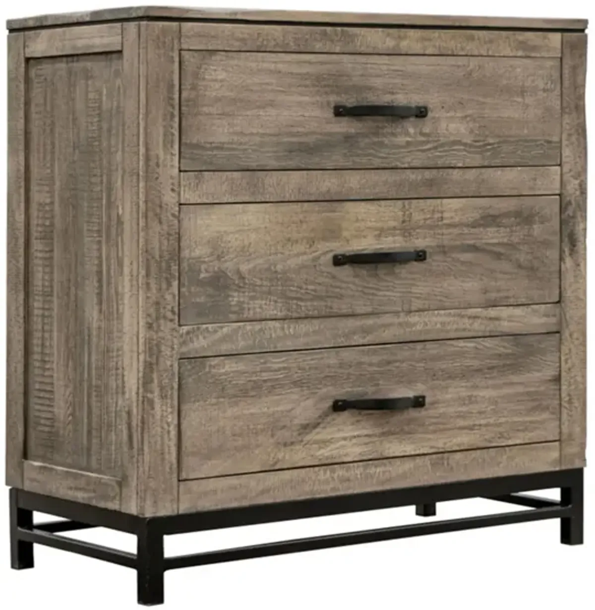 Blacksmith 3 Drawer Chest in Brown by International Furniture Direct