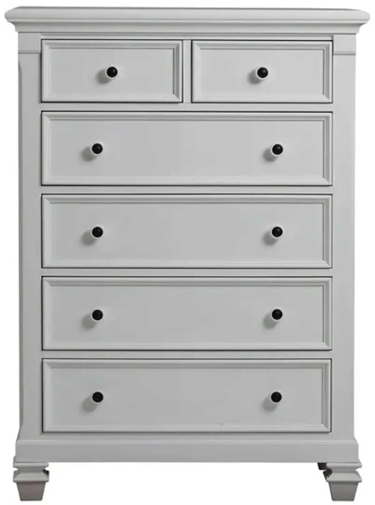 Glendale 6 Drawer Chest in Pure White by Heritage Baby