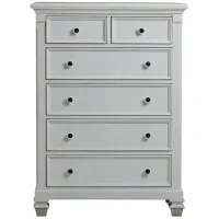 Glendale 6 Drawer Chest in Pure White by Heritage Baby