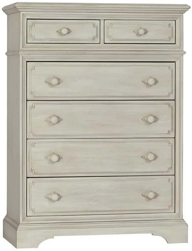 Amherst 6 Drawer Chest in Antique White by Heritage Baby