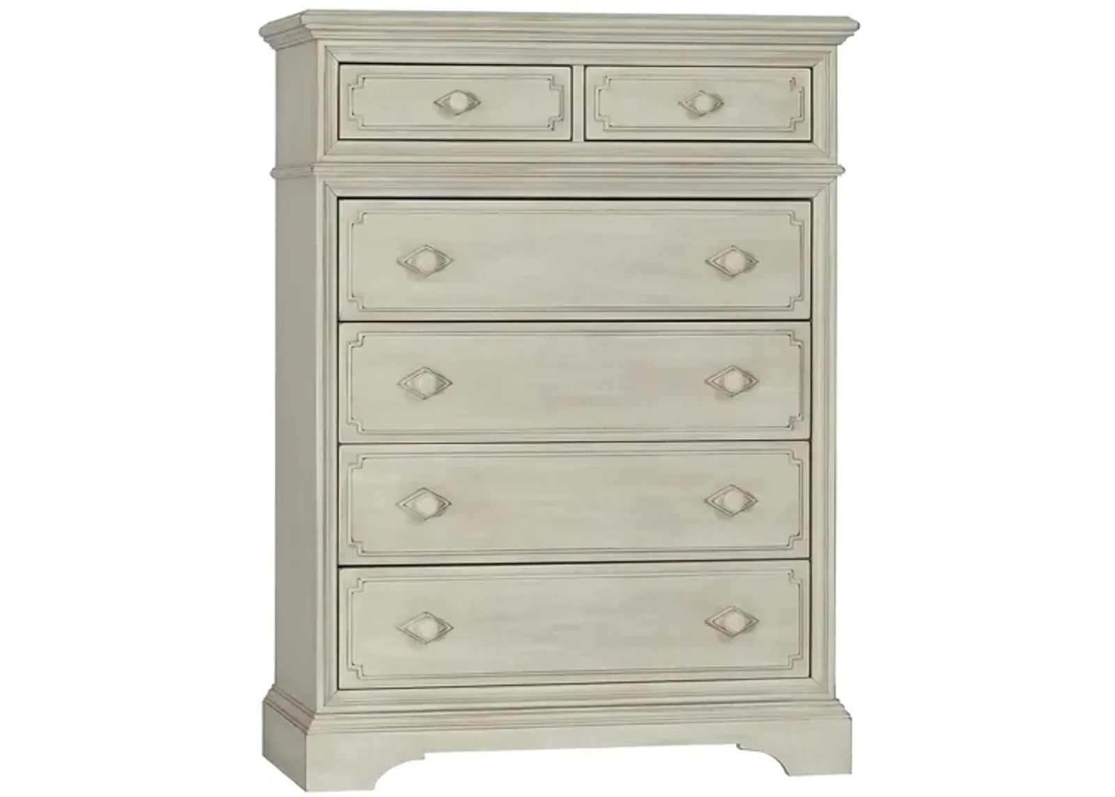 Amherst 6 Drawer Chest in Antique White by Heritage Baby