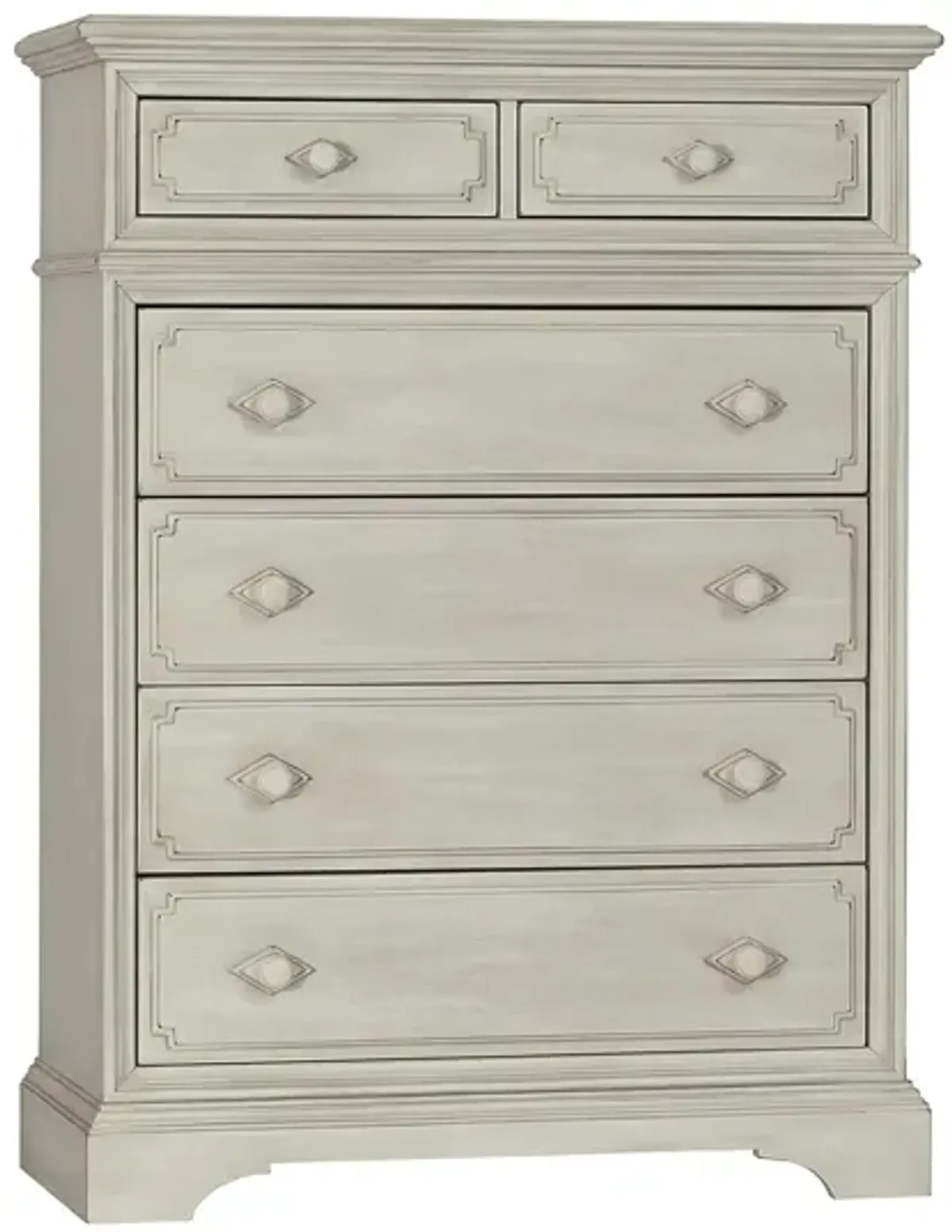 Amherst 6 Drawer Chest in Antique White by Heritage Baby