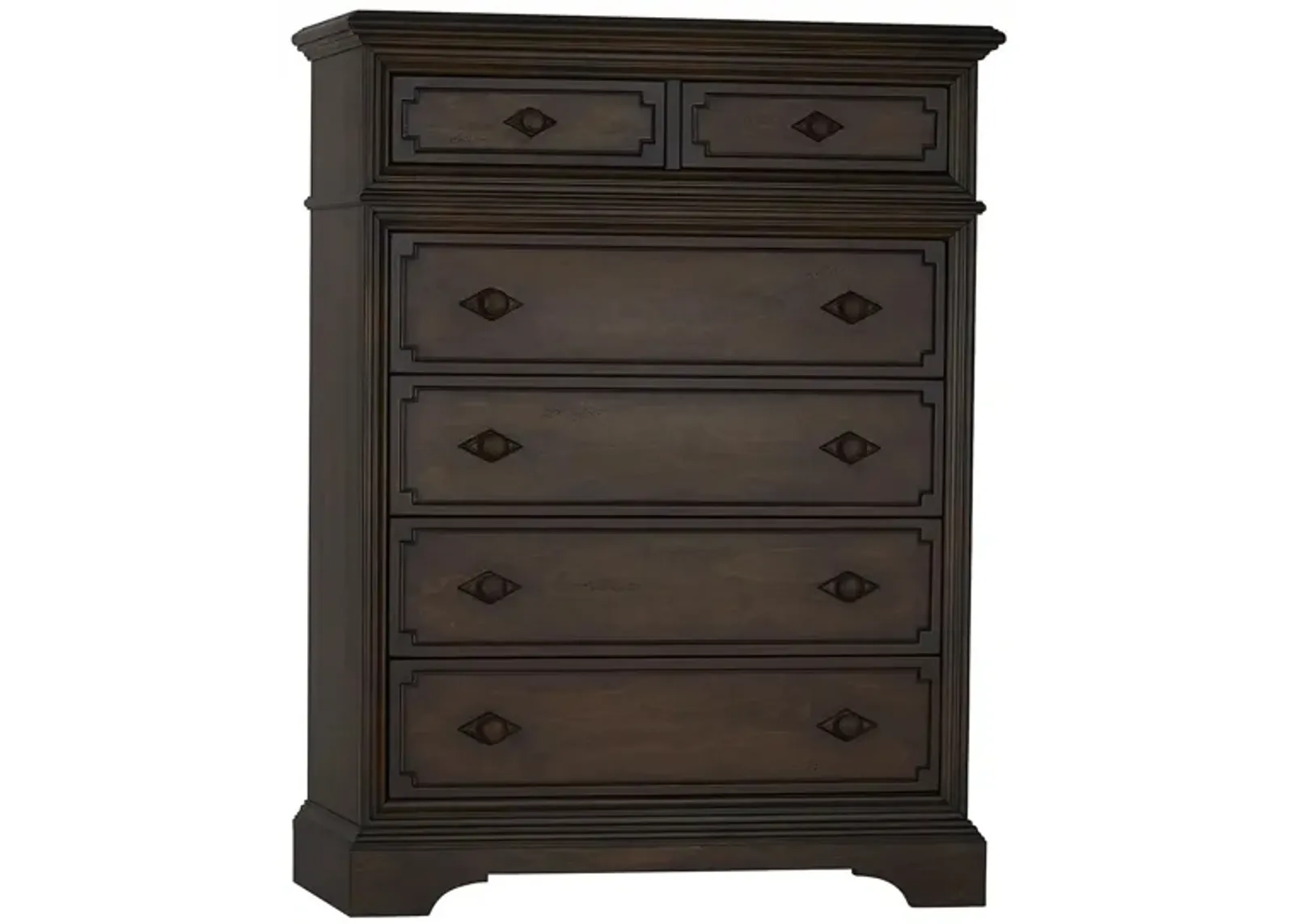 Amherst 6 Drawer Chest in Burnt Oak by Heritage Baby