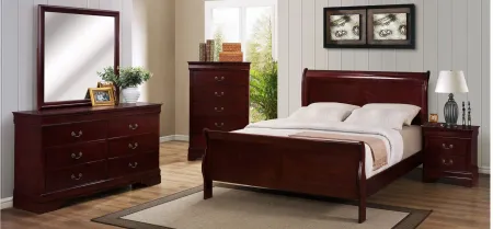 Louis Phillip Bedroom Chest in Cherry by Crown Mark