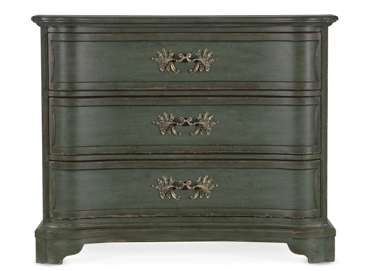 Charleston Three-Drawer Accent Chest in Gullah Green by Hooker Furniture