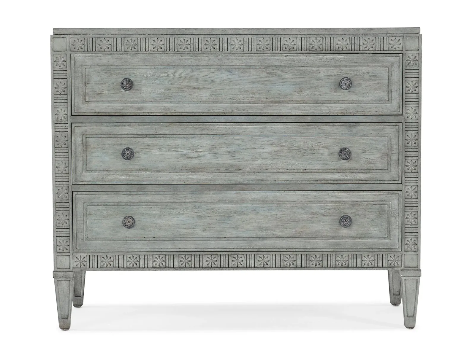 Charleston Three-Drawer Chest in Waterscape Blue by Hooker Furniture