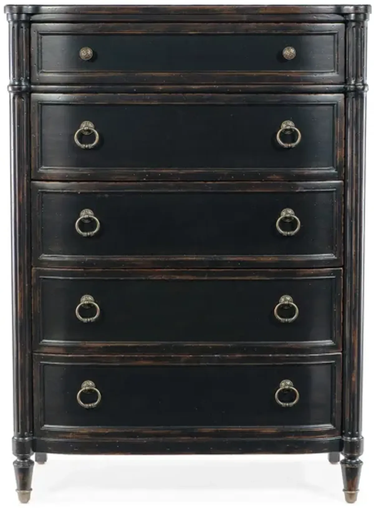 Charleston Five-Drawer Chest in Black Cherry by Hooker Furniture