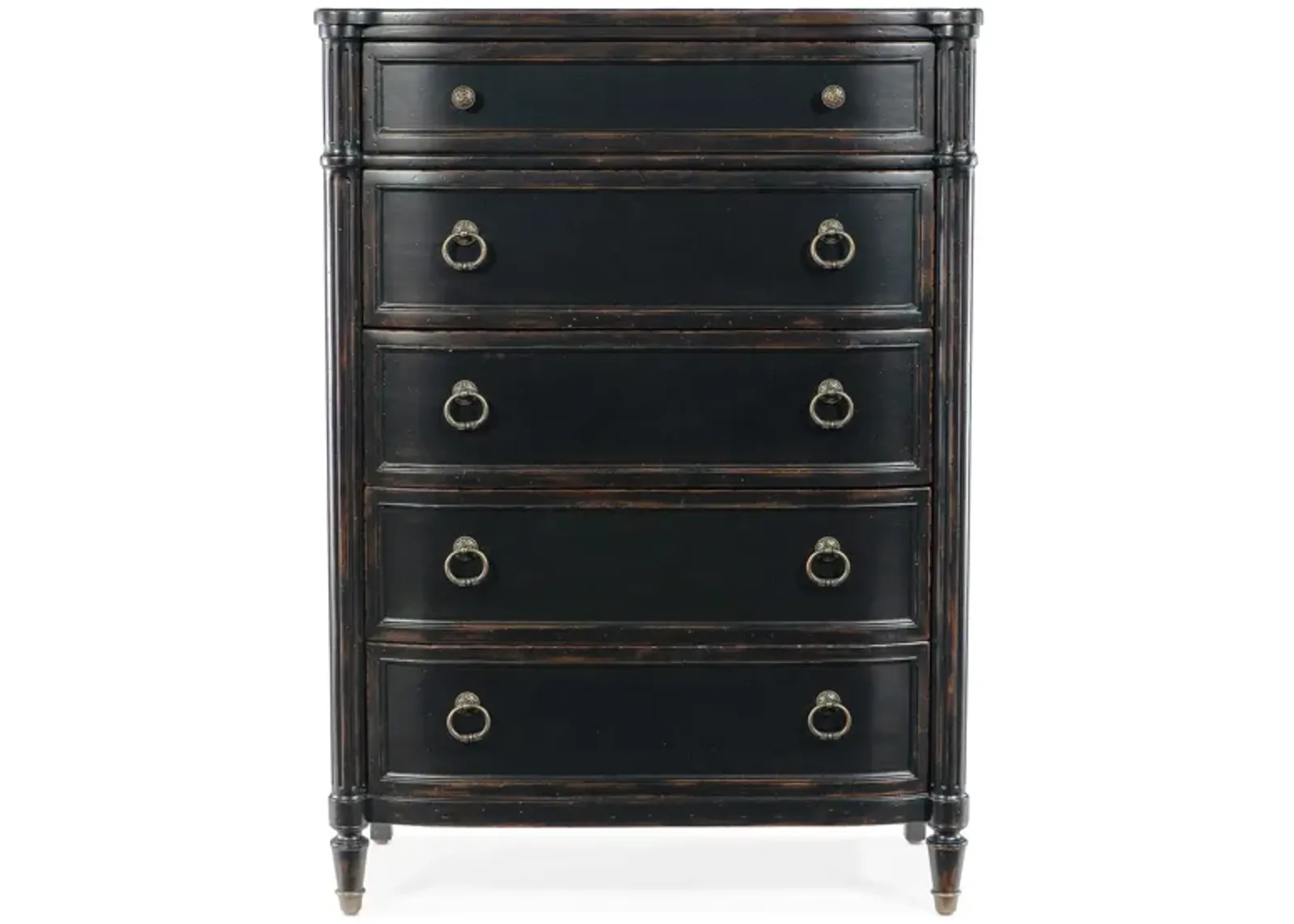 Charleston Five-Drawer Chest in Black Cherry by Hooker Furniture