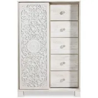 Paxberry Dressing Chest in Whitewash by Ashley Furniture