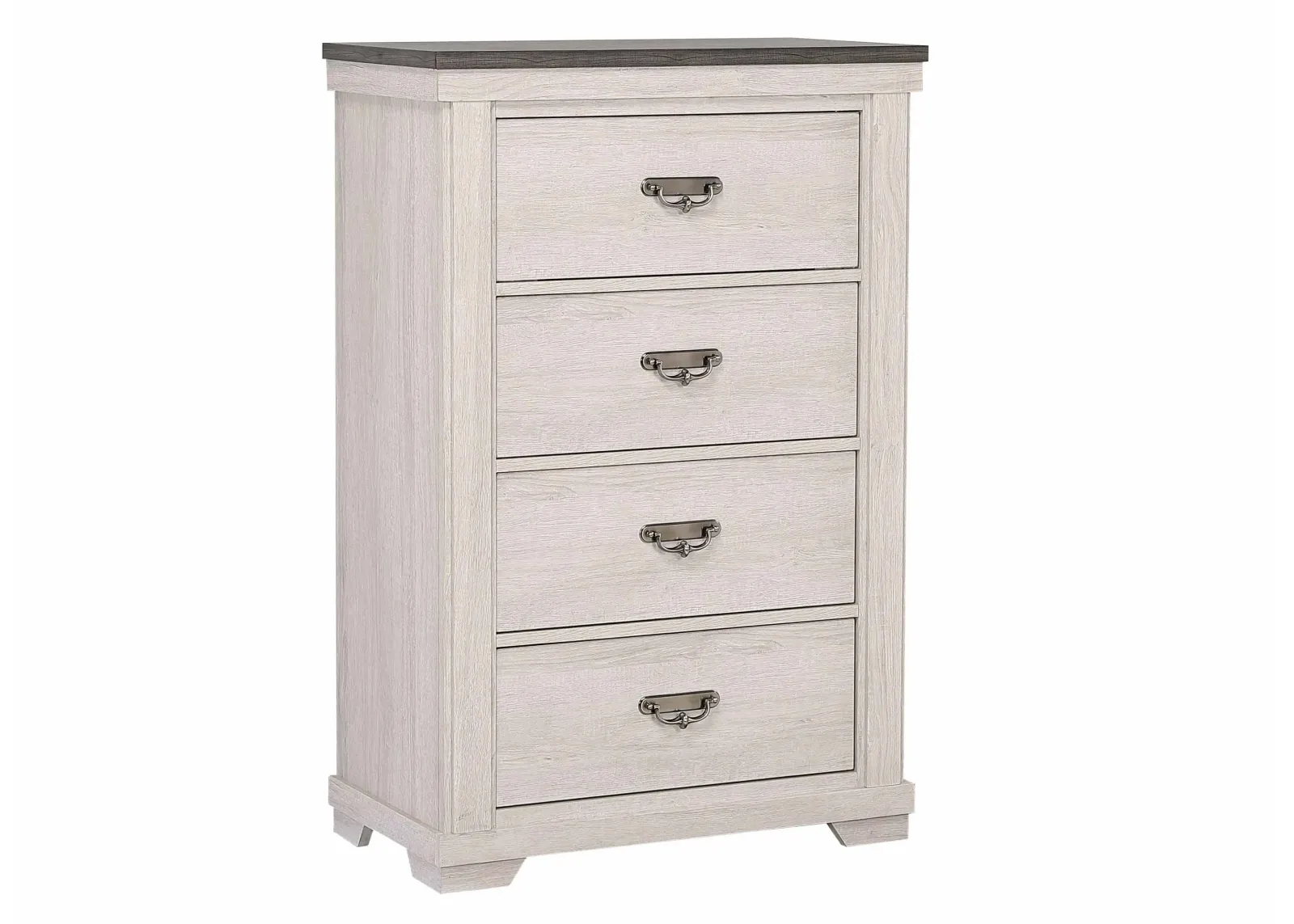 Leighton 4 Drawer Chest in Vintage Linen & Rustic Grey by Crown Mark