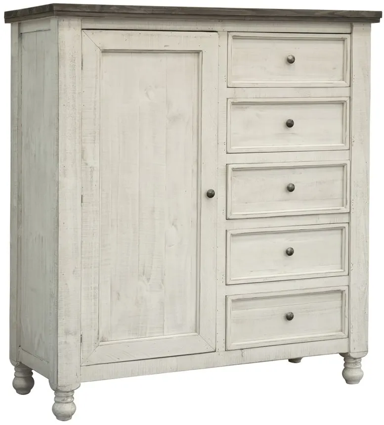 Stone Gentleman's Chest in White by International Furniture Direct