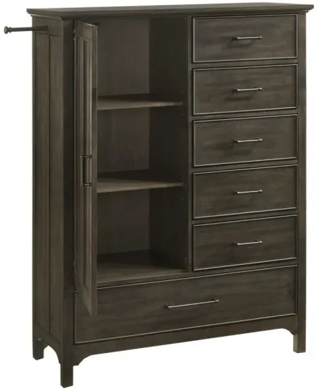 Hawthorne Gentleman's Chest in Brushed Charcoal by Intercon