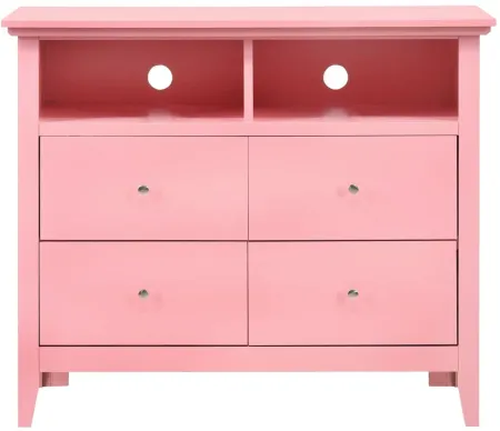 Hammond Media Chest in Pink by Glory Furniture
