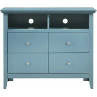 Hammond Media Chest in Teal by Glory Furniture