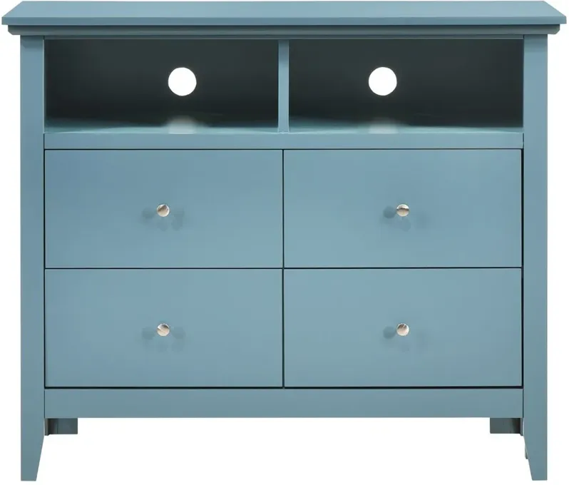 Hammond Media Chest in Teal by Glory Furniture