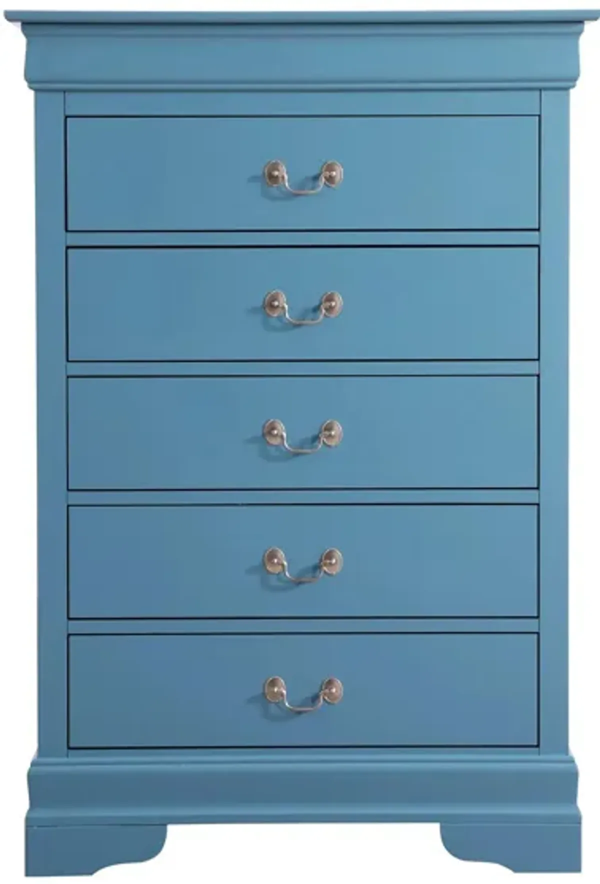 Rossie 5-Drawer Bedroom Chest in Blue by Glory Furniture