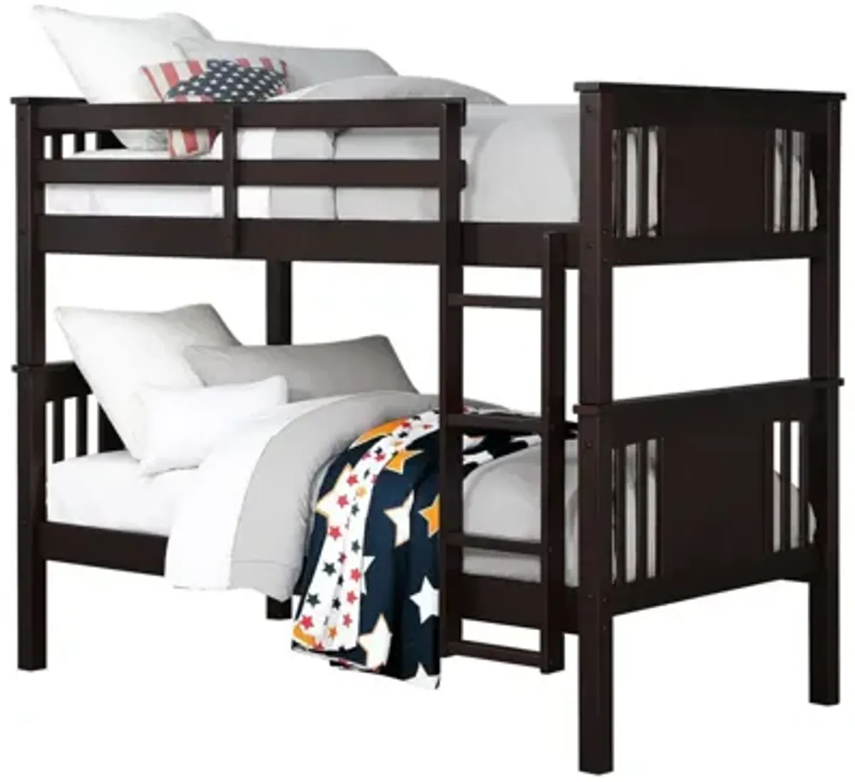 Oakview Bunk Bed in Espresso by DOREL HOME FURNISHINGS