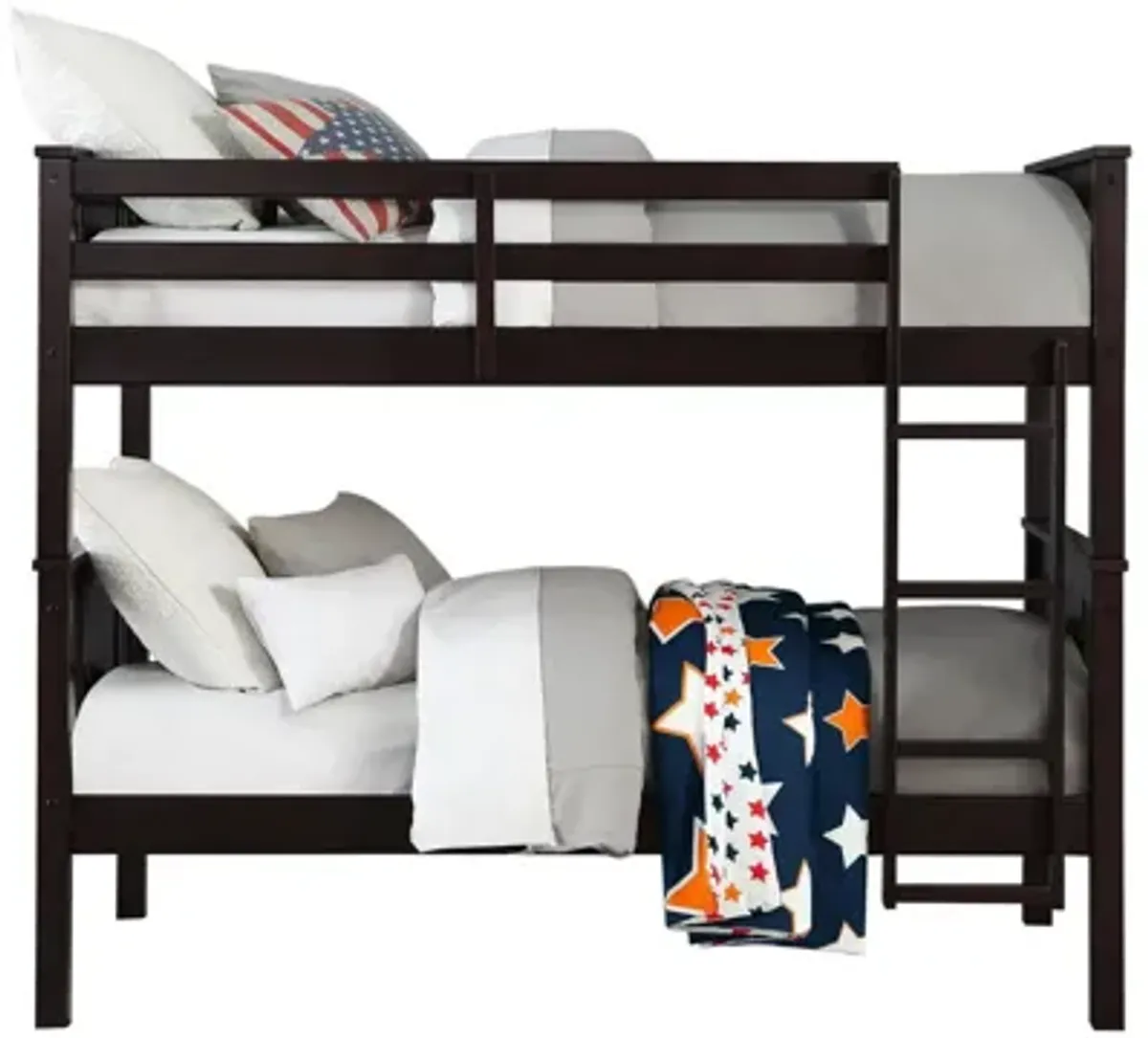 Oakview Bunk Bed in Espresso by DOREL HOME FURNISHINGS