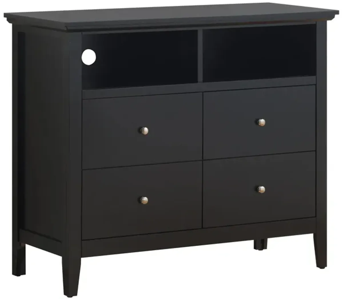 Hammond Media Chest in Black by Glory Furniture