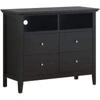 Hammond Media Chest in Black by Glory Furniture