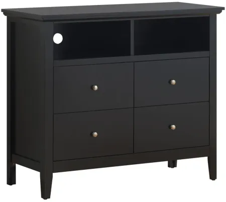 Hammond Media Chest in Black by Glory Furniture