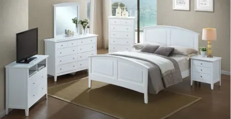Hammond Media Chest in White by Glory Furniture