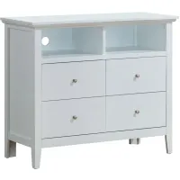 Hammond Media Chest in White by Glory Furniture