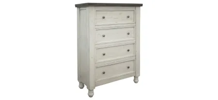 Stone Chest in White by International Furniture Direct