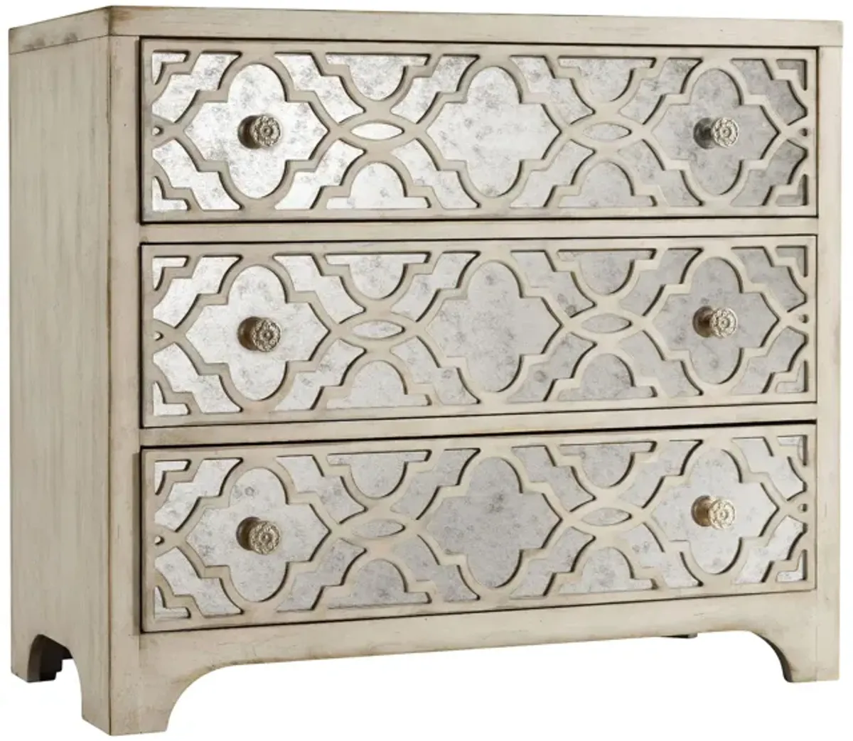 Sanctuary Fretwork Bedroom Chest in Pearl Essence by Hooker Furniture