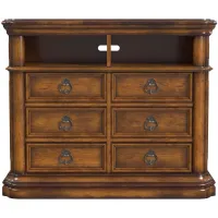 San Mateo 6 Drawer Media Chest in Brown by Bellanest.