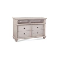 Sedona Media Chest in Cobblestone White by American Woodcrafters