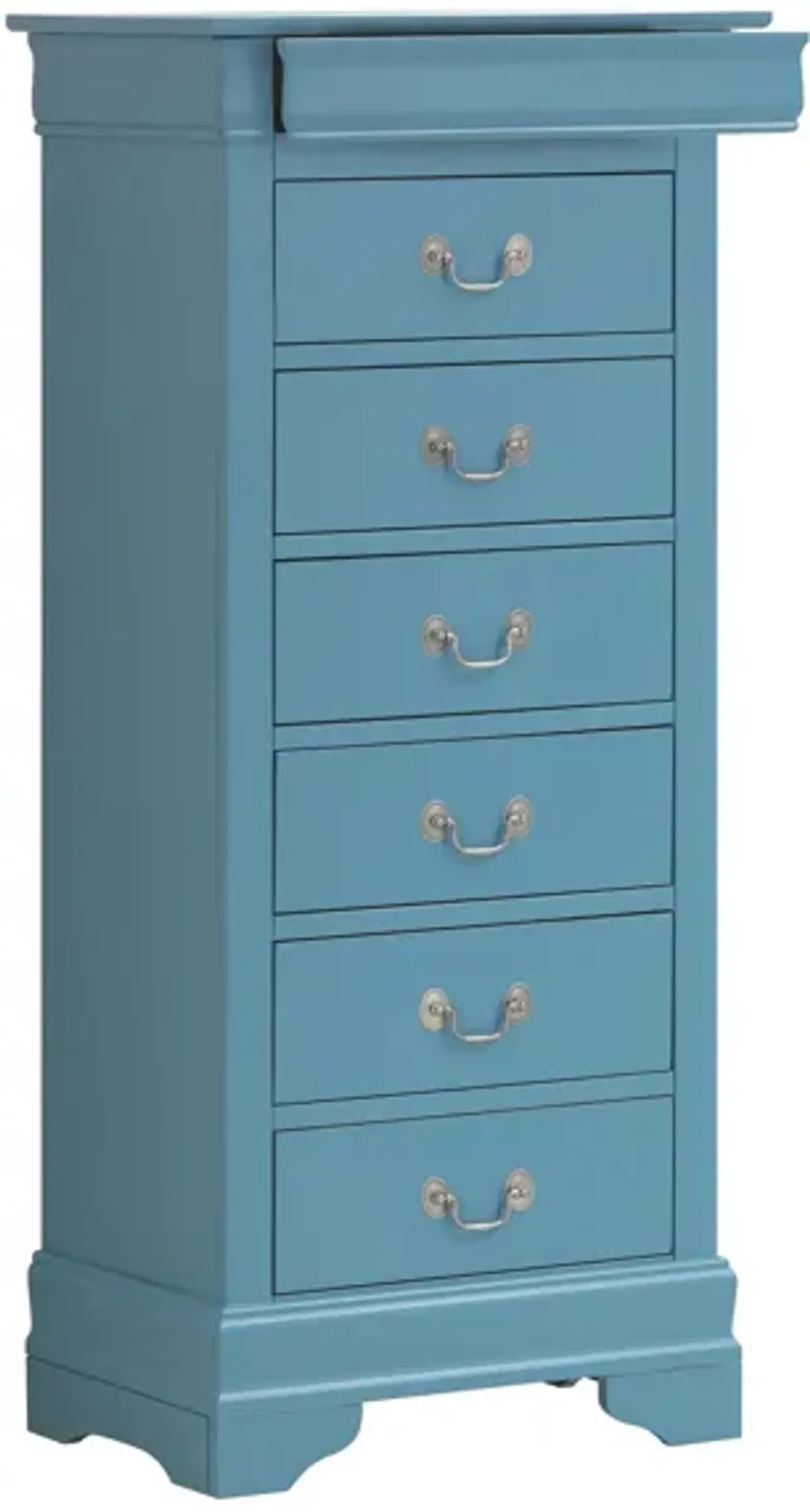 Rossie Lingerie Chest in Blue by Glory Furniture