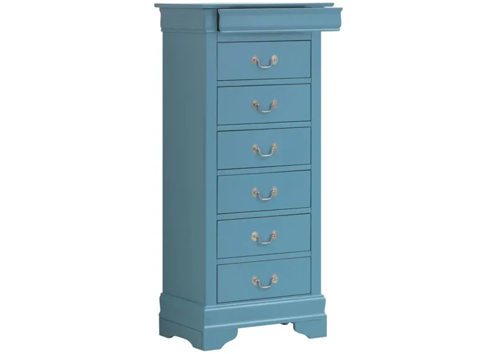 Rossie Lingerie Chest in Blue by Glory Furniture