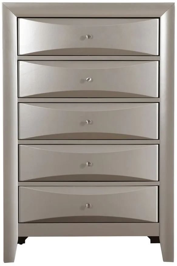 Marilla Bedroom Chest in Silver Champagne by Glory Furniture