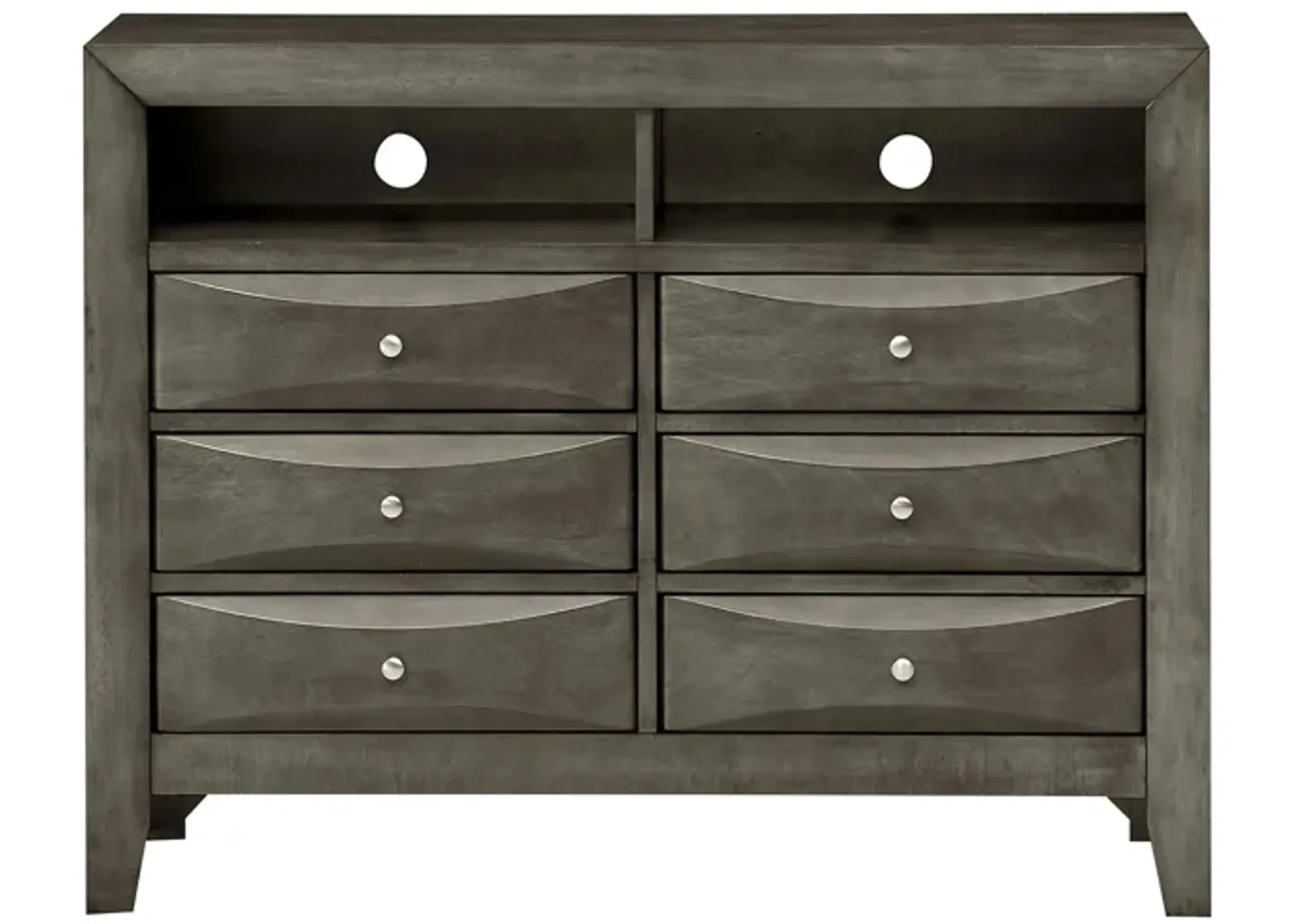 Marilla Media Chest in Gray by Glory Furniture