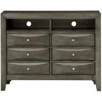 Marilla Media Chest in Gray by Glory Furniture
