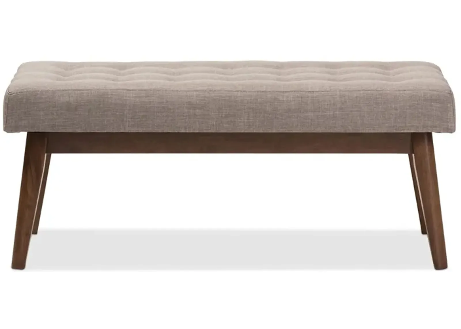 Elia Fabric Button-Tufted Bench