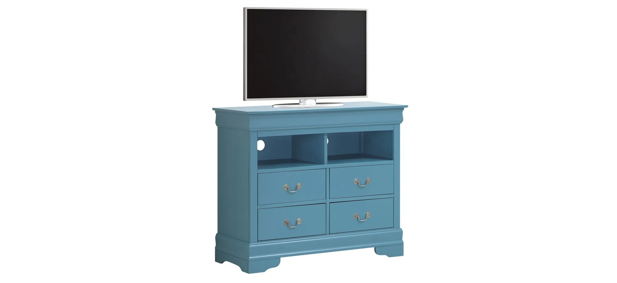 Rossie Media Chest in Blue by Glory Furniture