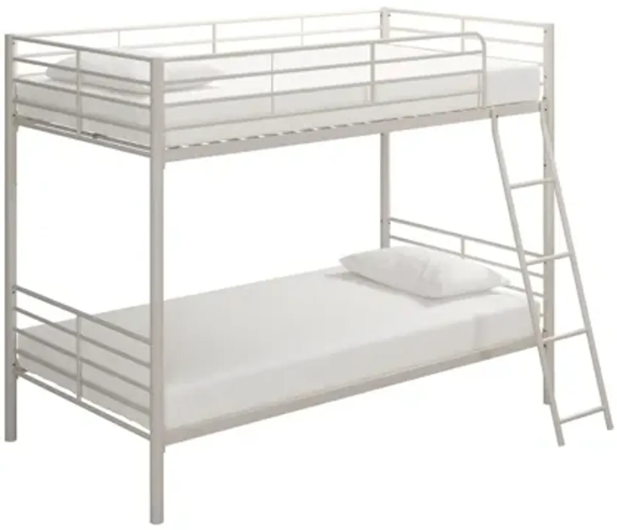 DHP Convertible Twin over Twin Metal Bed in White by DOREL HOME FURNISHINGS