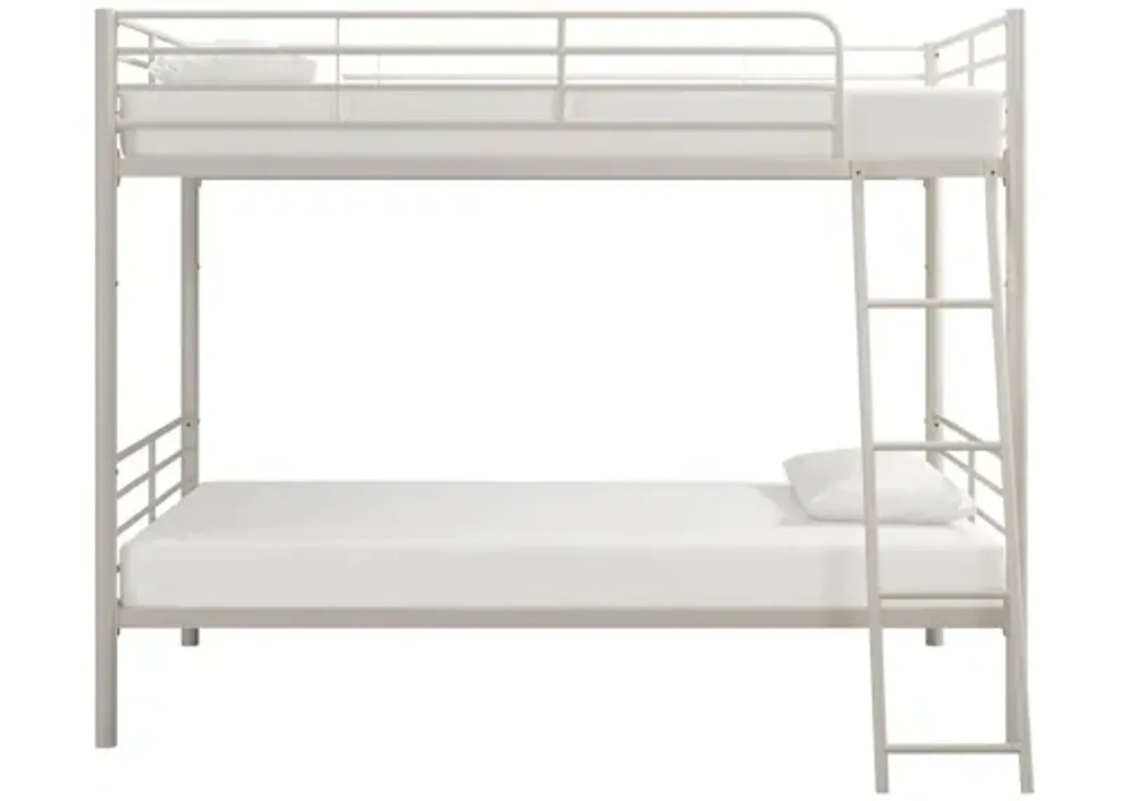 DHP Convertible Twin over Twin Metal Bed in White by DOREL HOME FURNISHINGS