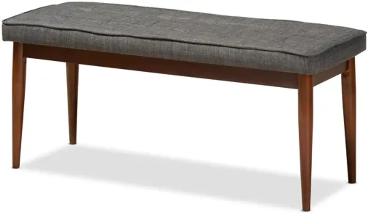 Itami Fabric Upholstered Wood Bench