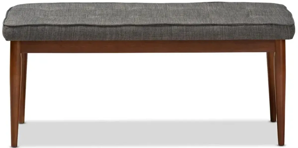 Itami Fabric Upholstered Wood Bench