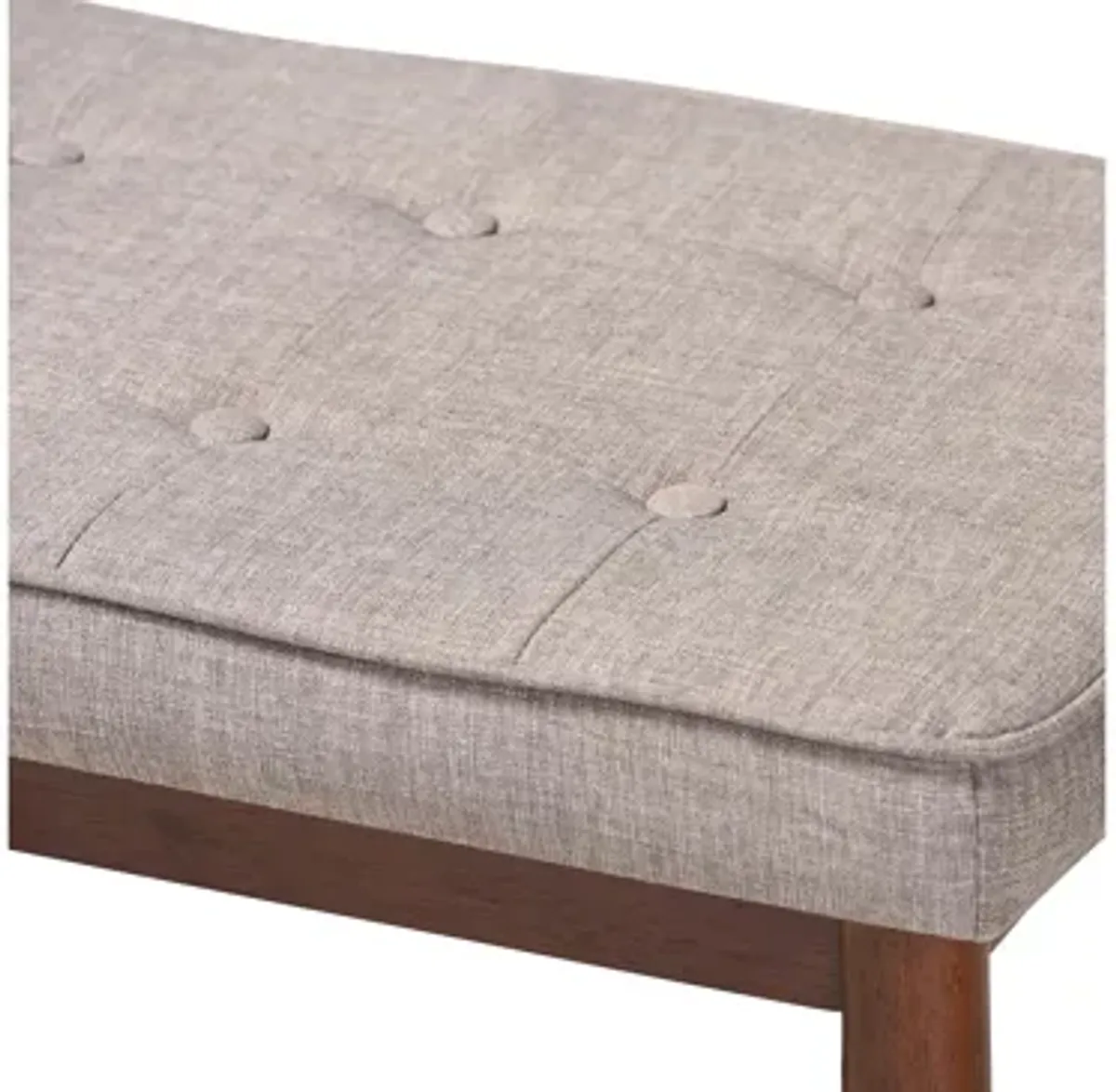 Itami Fabric Upholstered Wood Bench