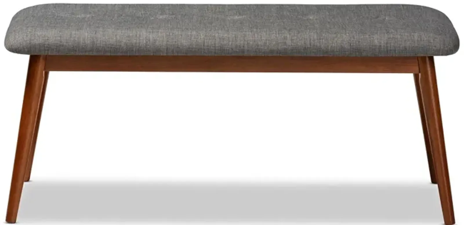 Flora II Fabric Upholstered Wood Bench