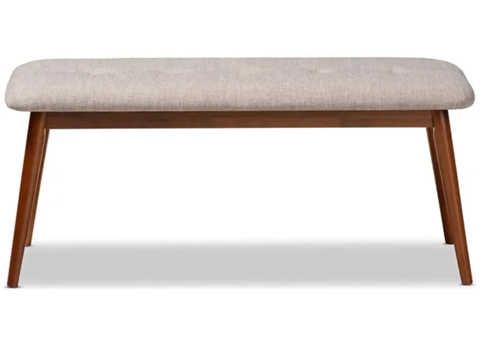 Flora II Fabric Upholstered Wood Bench