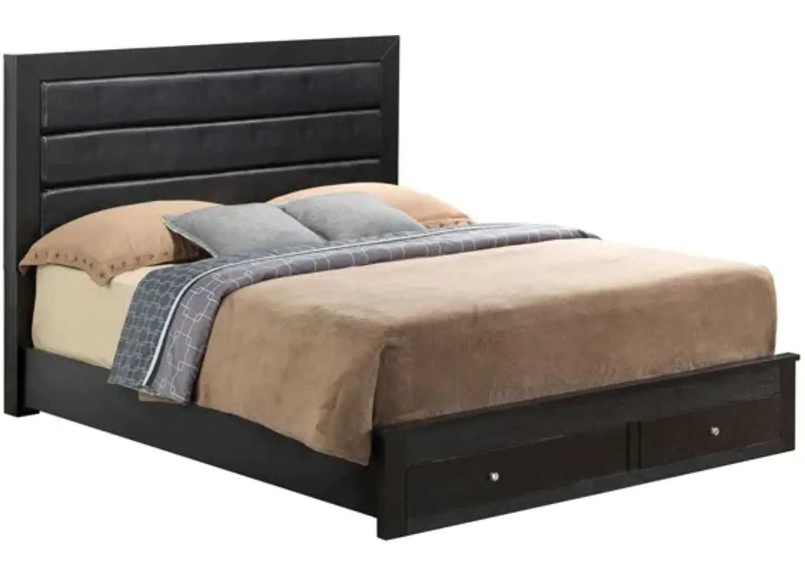 Burlington Full Storage Bed in Black by Glory Furniture